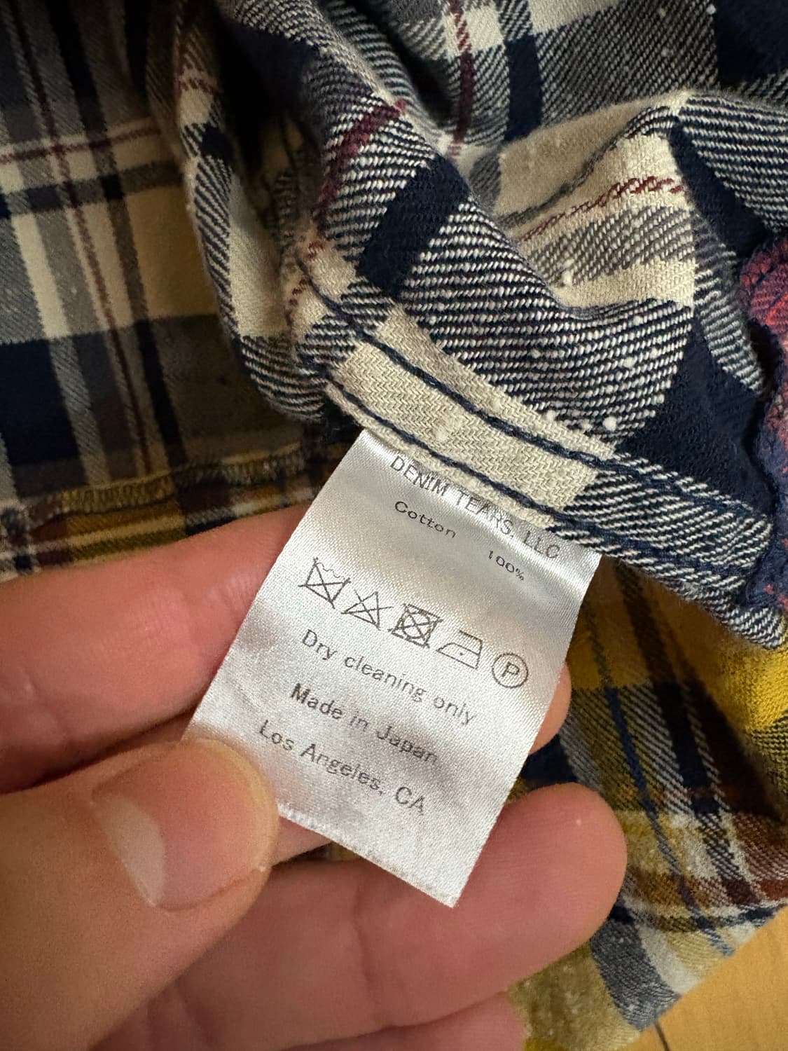 데님티어스 플란넬 패치워크 셔츠 상품이미지3