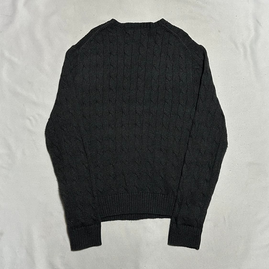 L 폴로랄프로렌 코튼 케이블 차콜 니트 상품이미지3