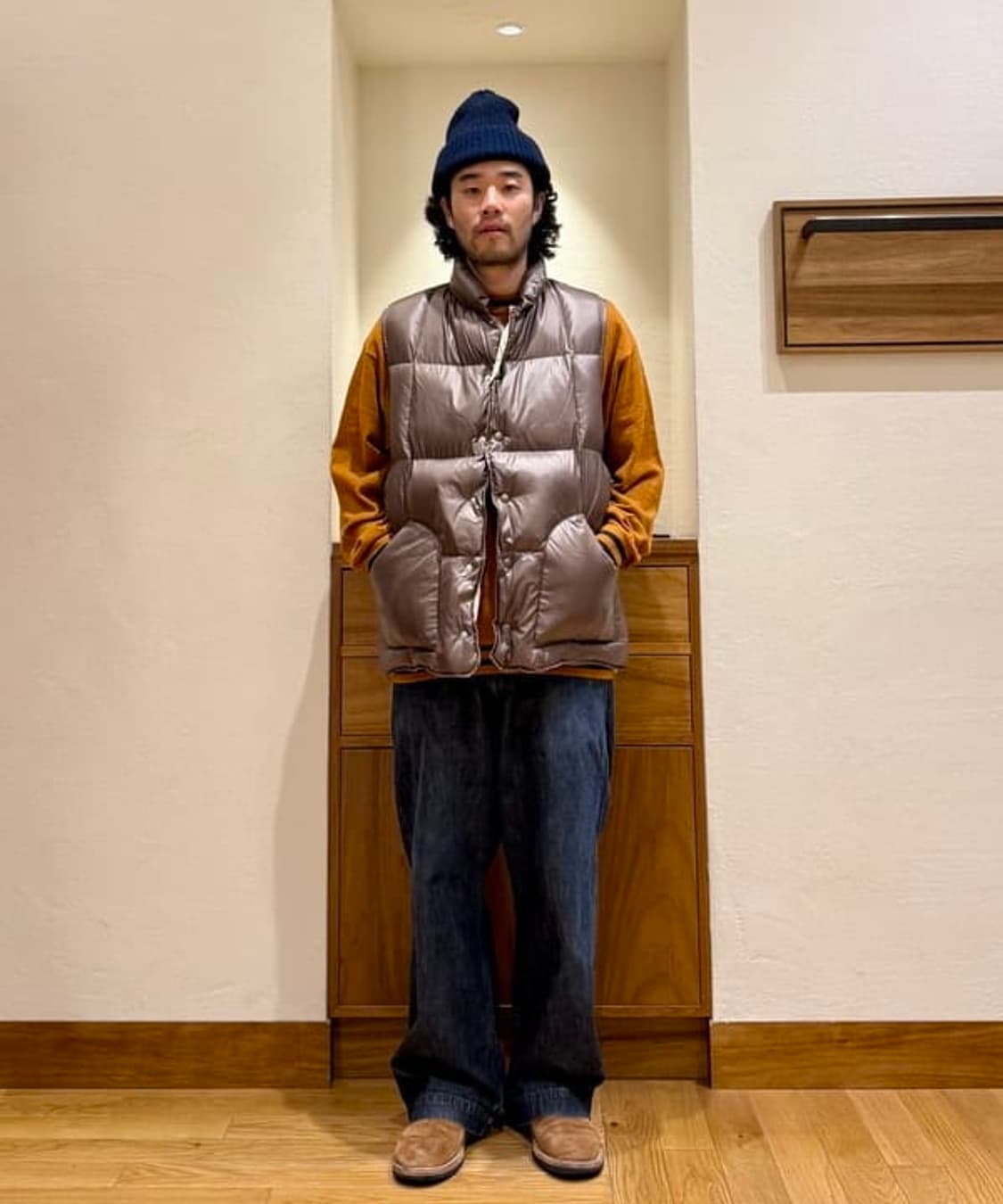 시에라디자인 x 빔즈+ 패딩조끼 XL 상품이미지4