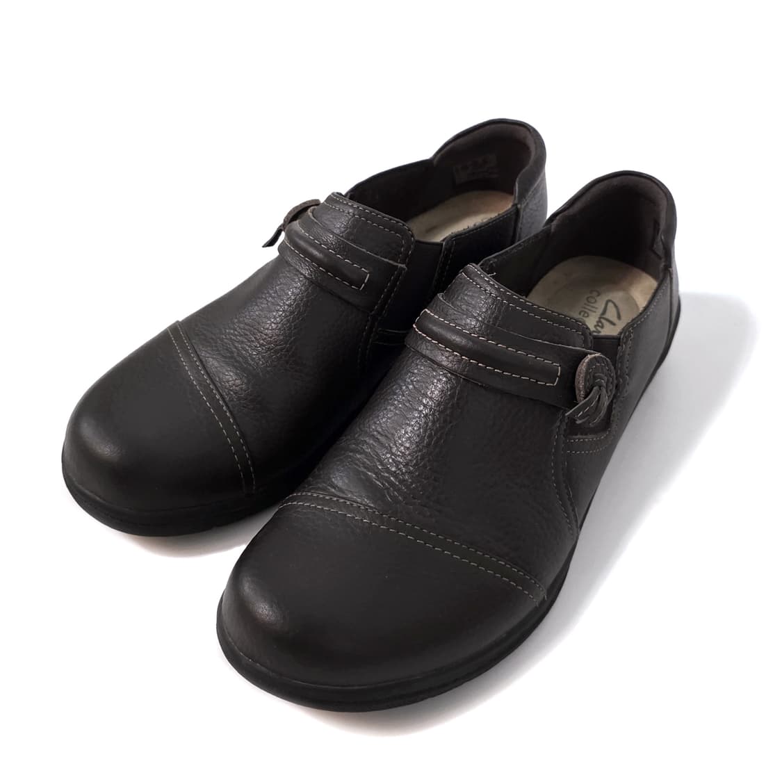 [235] 클락스 체인 매디 슬립온 다크 브라운 상품이미지2