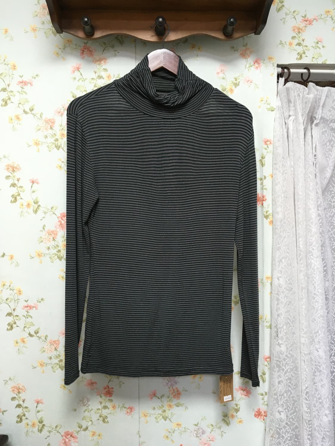 빈티지 스트라이프 목폴라 상품이미지1