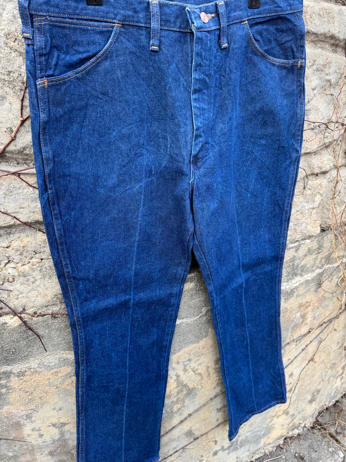 90s 랭글러 빈티지 935nav 카우보이컷 고온스 데님 팬츠 부츠컷 상품이미지5