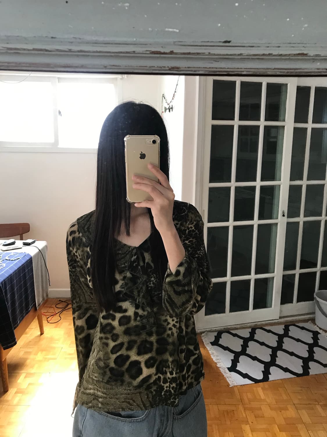 vintage pattern mash top 상품이미지6