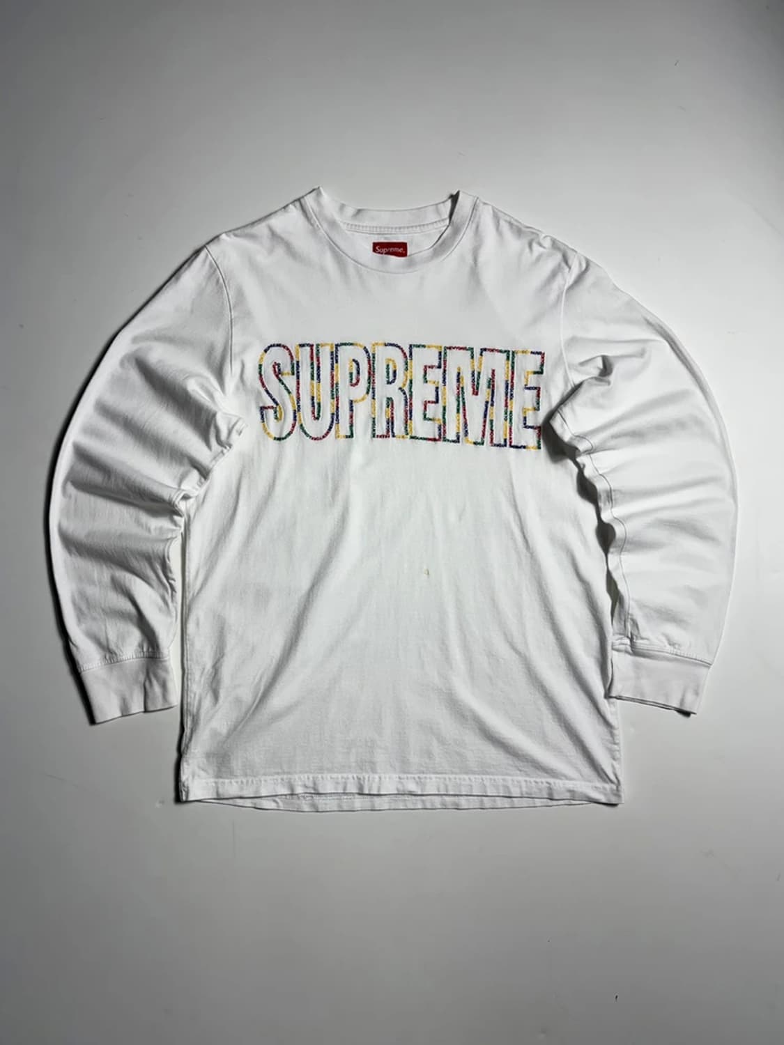 슈프림 인터내셔널 화이트 코튼 롱 슬리브 R2370 상품이미지1