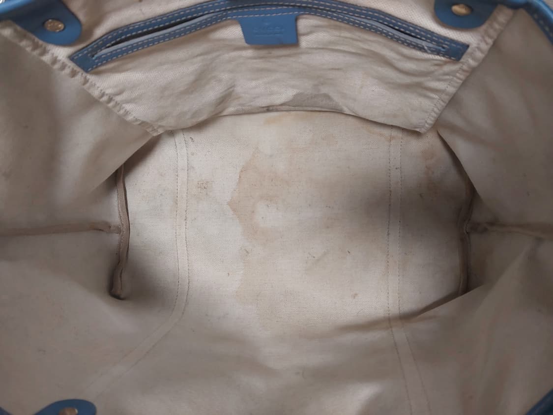 구찌 수프림 PVC 조이 쇼퍼백 숄더백 블루 (정품) 상품이미지9