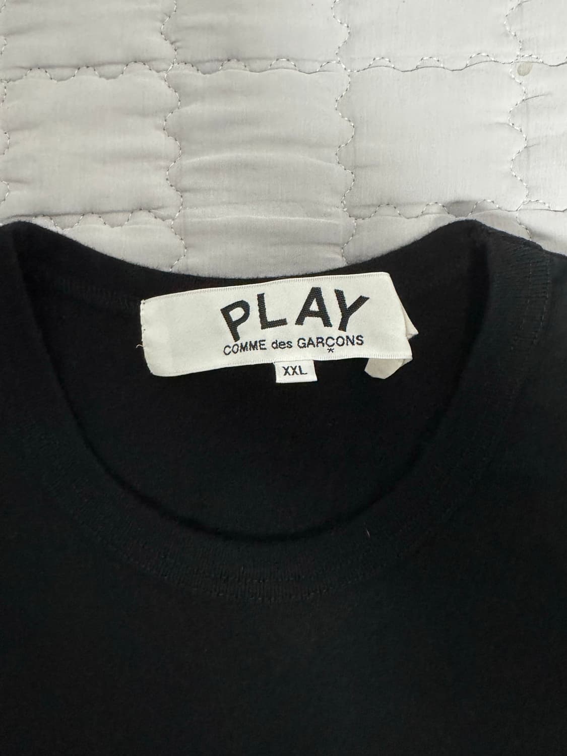 [XXL] 플레이 꼼데가르송 스몰 블랙 하트 티셔츠 블랙 상품이미지3