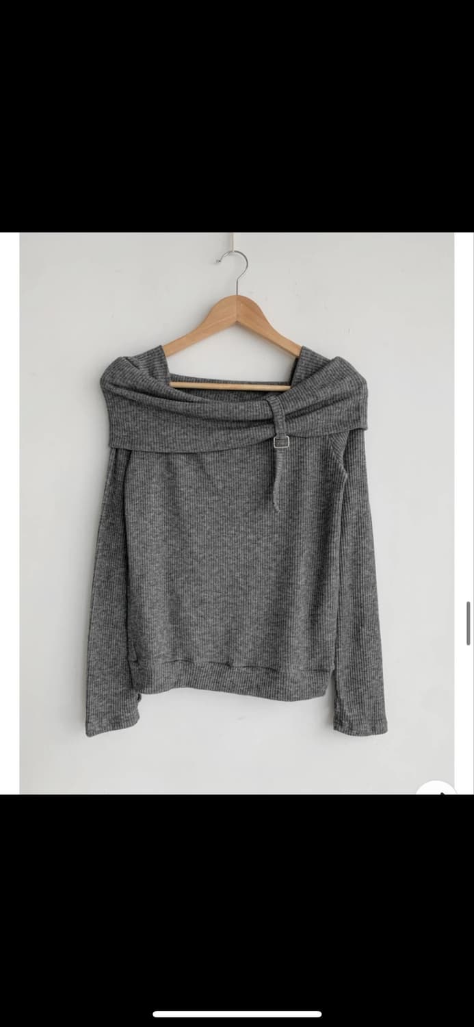 새상품 오프숄더 니트 티셔츠 상품이미지6