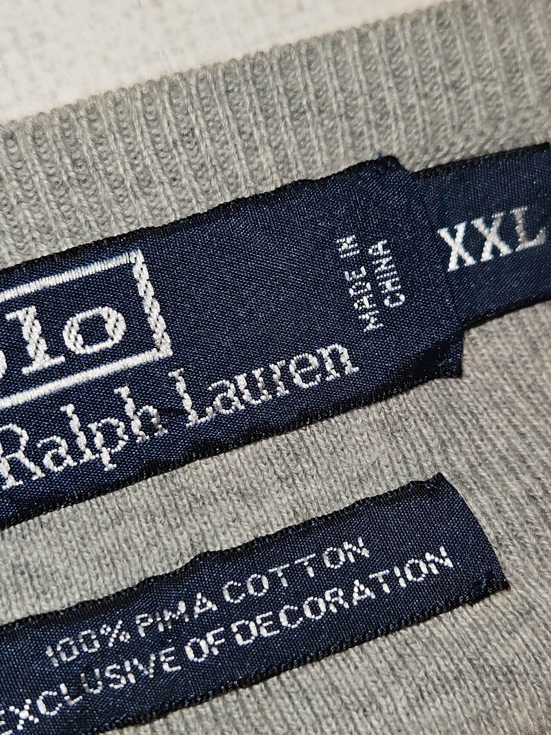 폴로 랄프로렌 피마코튼 니트 베스트 조끼 정품 XXL 상품이미지4