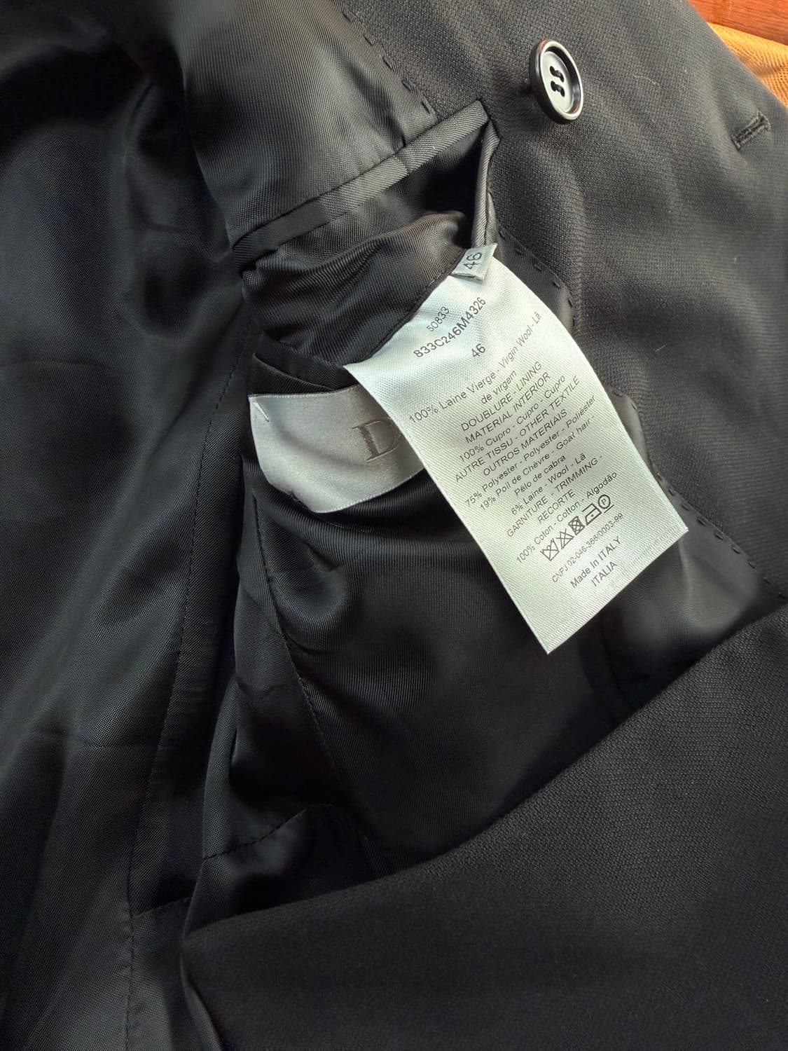 46/ 디올 옴므 18FW 아뜰리에 3-스티치 더블 블레이저 상품이미지10