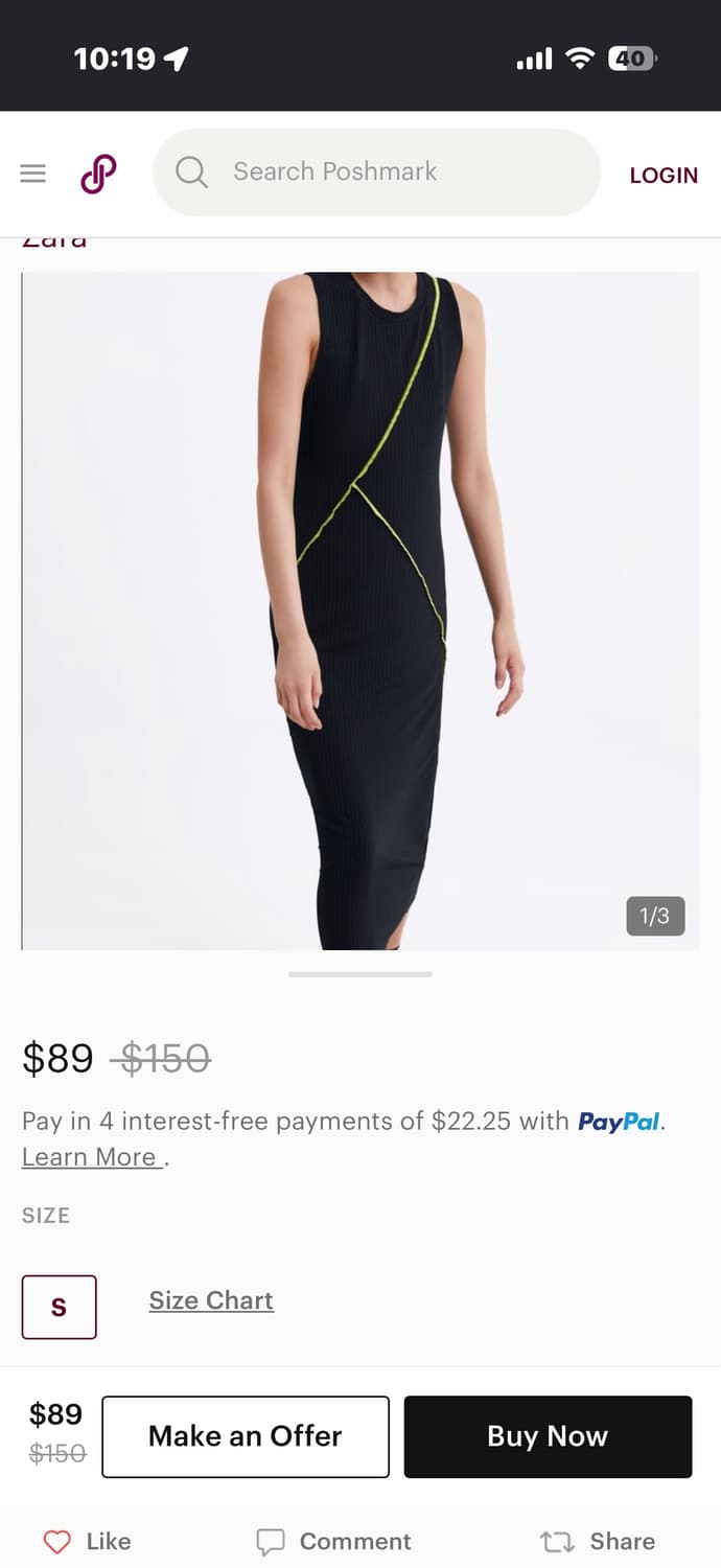 Zara 자라 리브드 네온라인 맥시 롱 원피스 상품이미지7