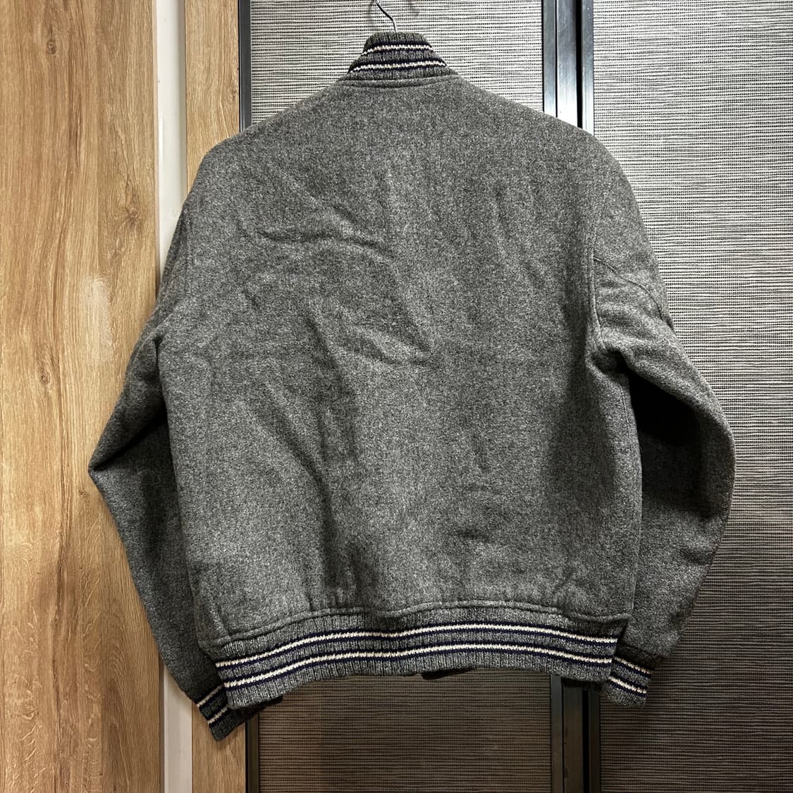 챔피온 그레이 바시티자켓 상품이미지2