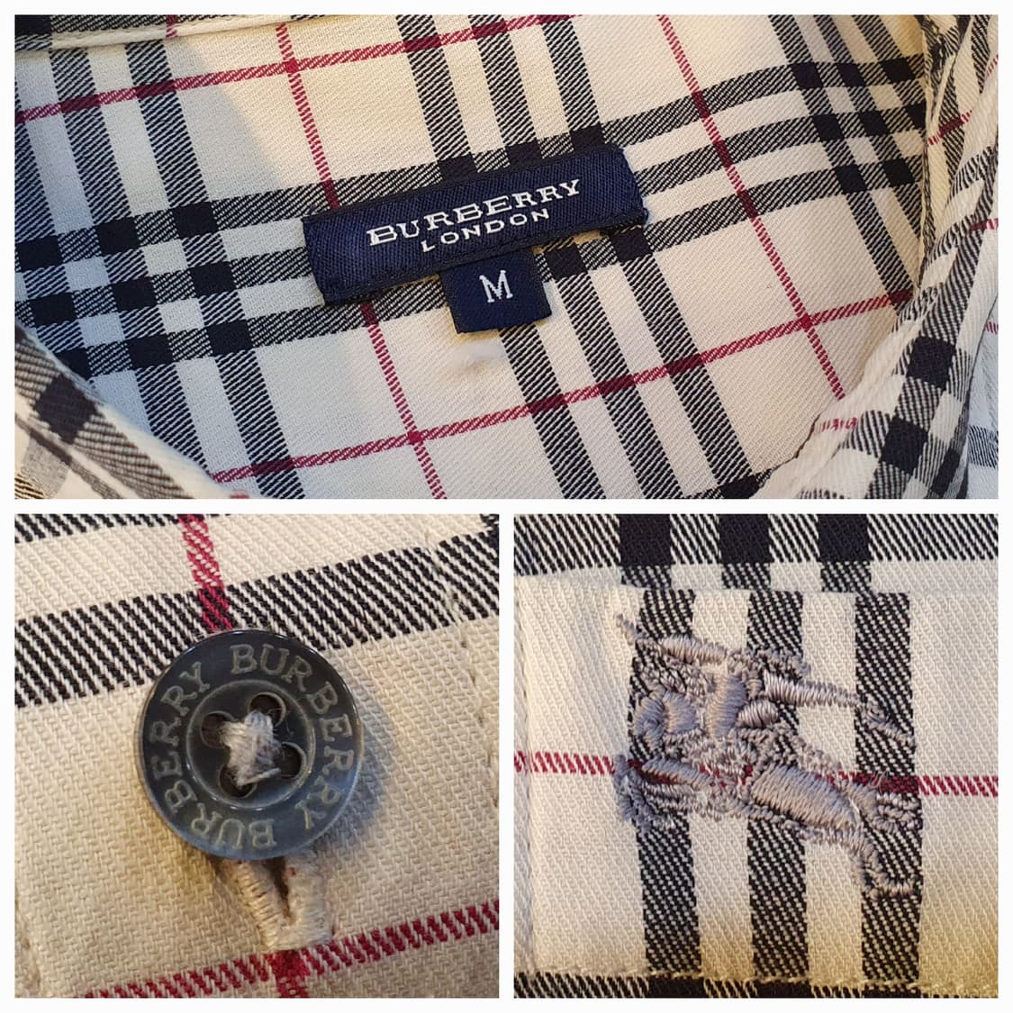 105.버버리 스판 체크셔츠 상품이미지4