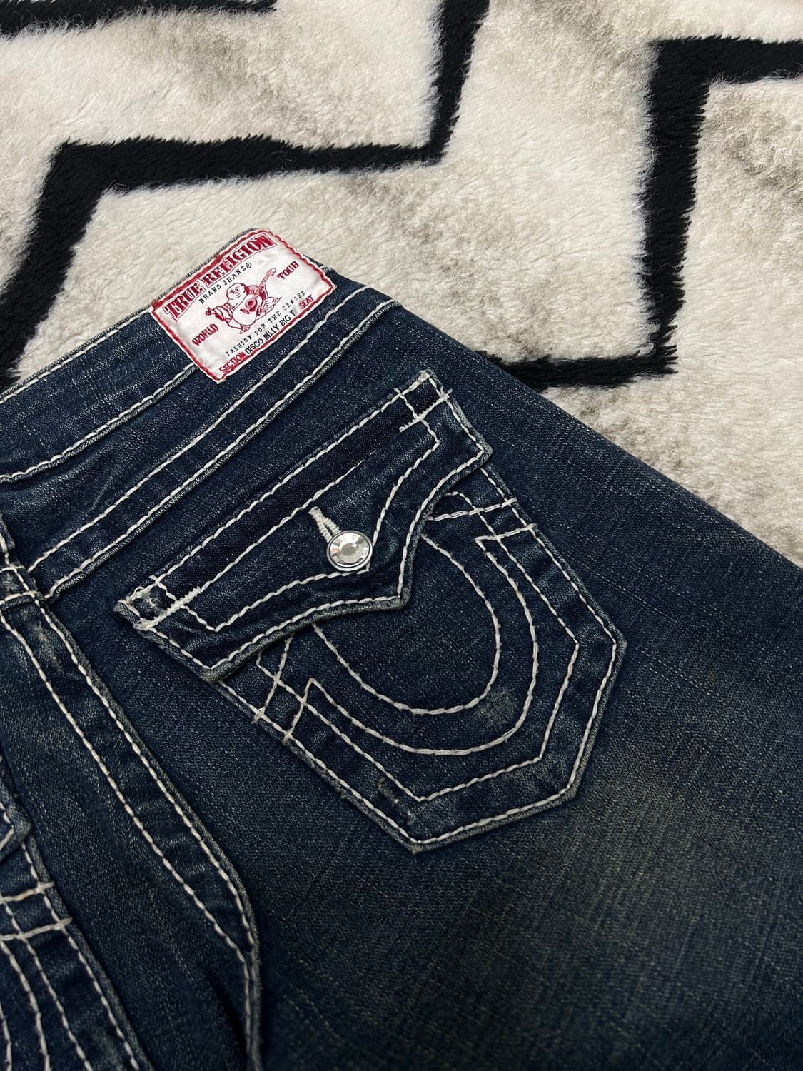 [25]트루릴리전 디스코 빌리 데님팬츠/큐빅/스판 상품이미지1