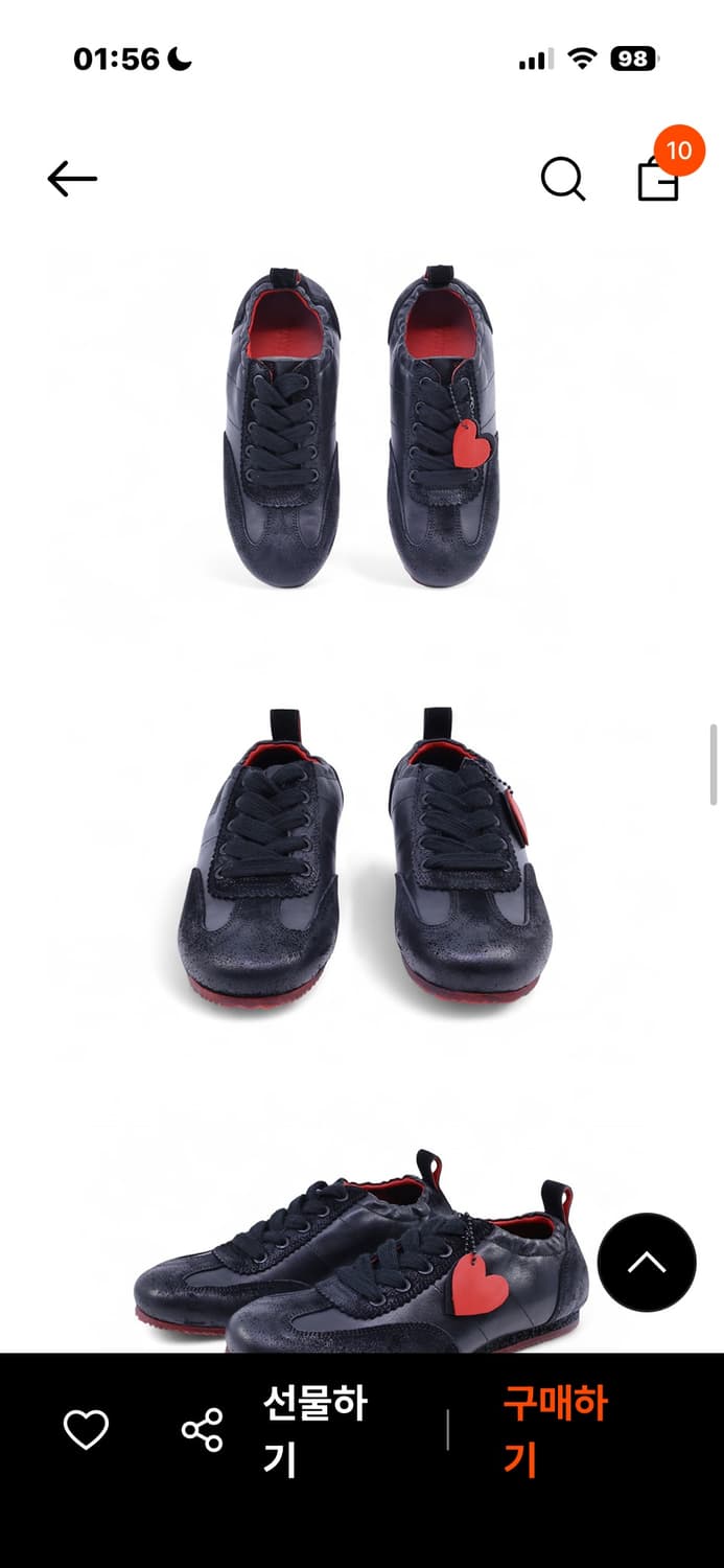 나야와시 x 야세 로우라인 팡 스니커즈 신발 운동화 레드 상품이미지3