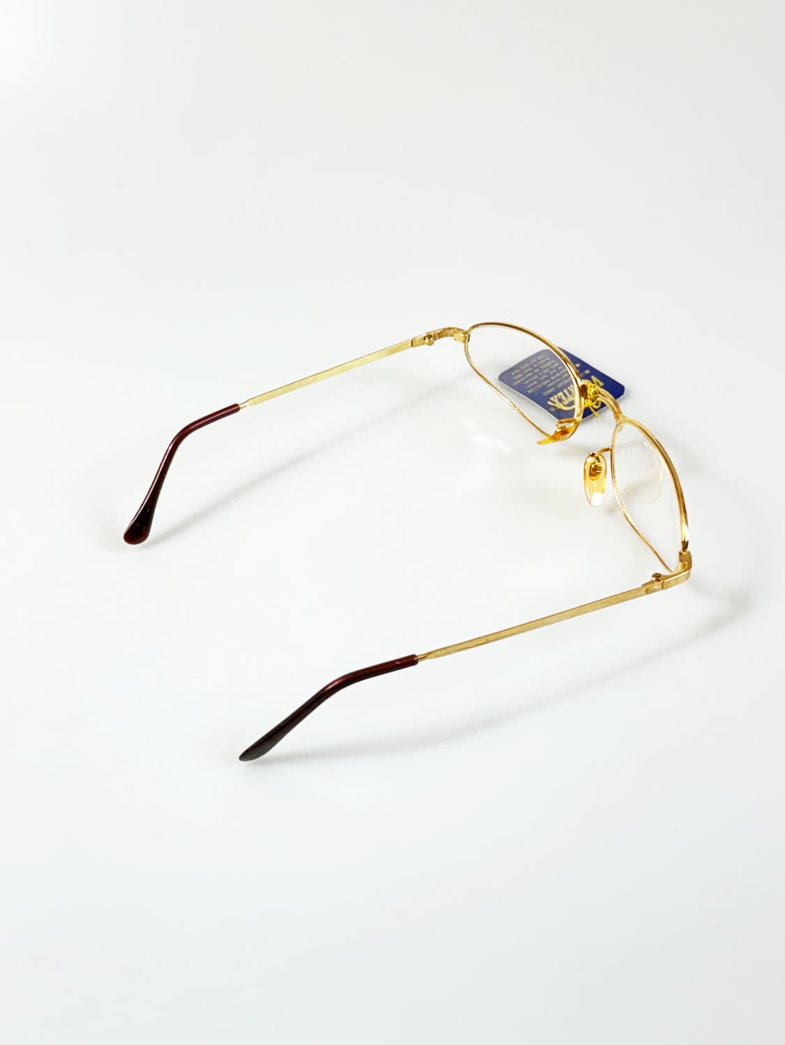 90s VORTEX 골드 메탈 오벌 프레임 빈티지 안경 상품이미지4