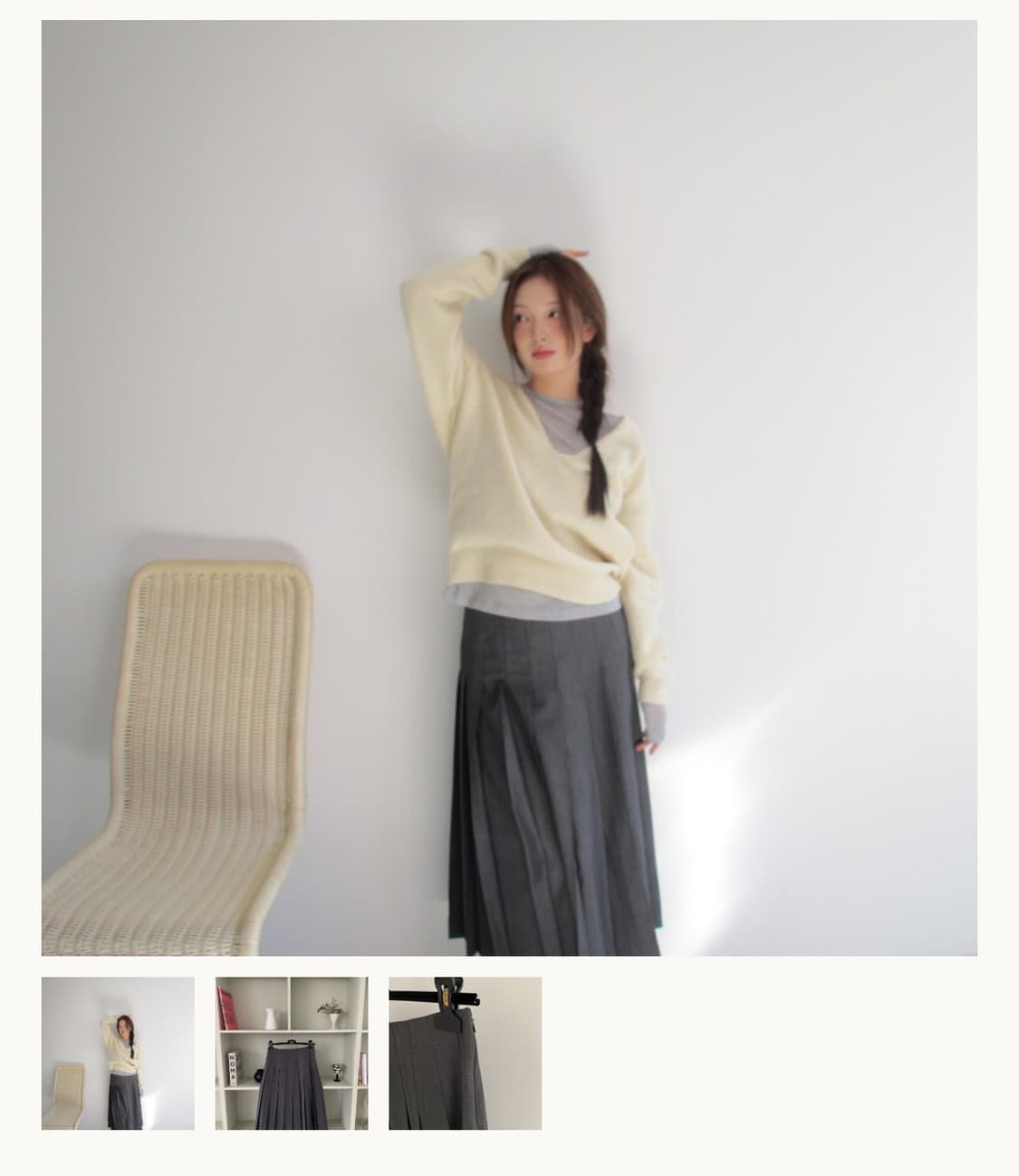 샵오레 플리츠 스커트  상품이미지4