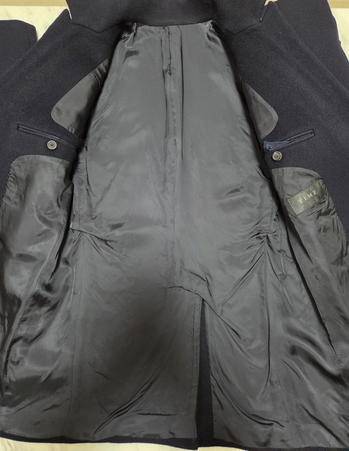 타임옴므 네이비 싱글 코트 상품이미지7