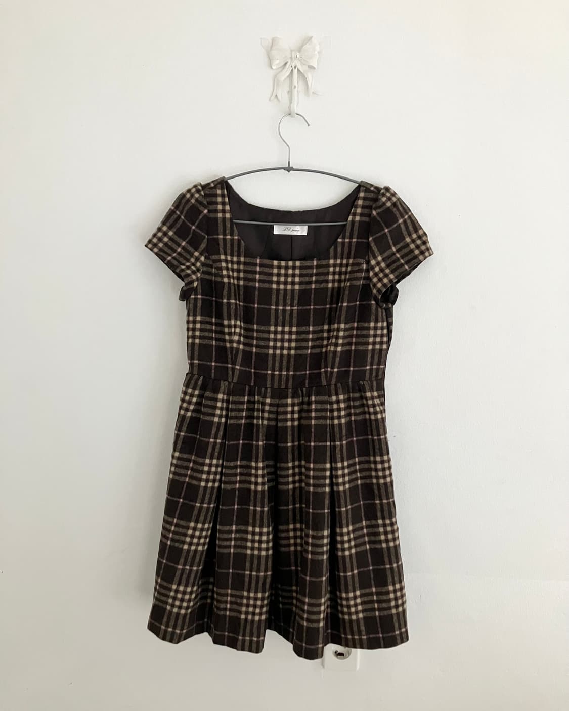 브라운 핑크 원피스 상품이미지2