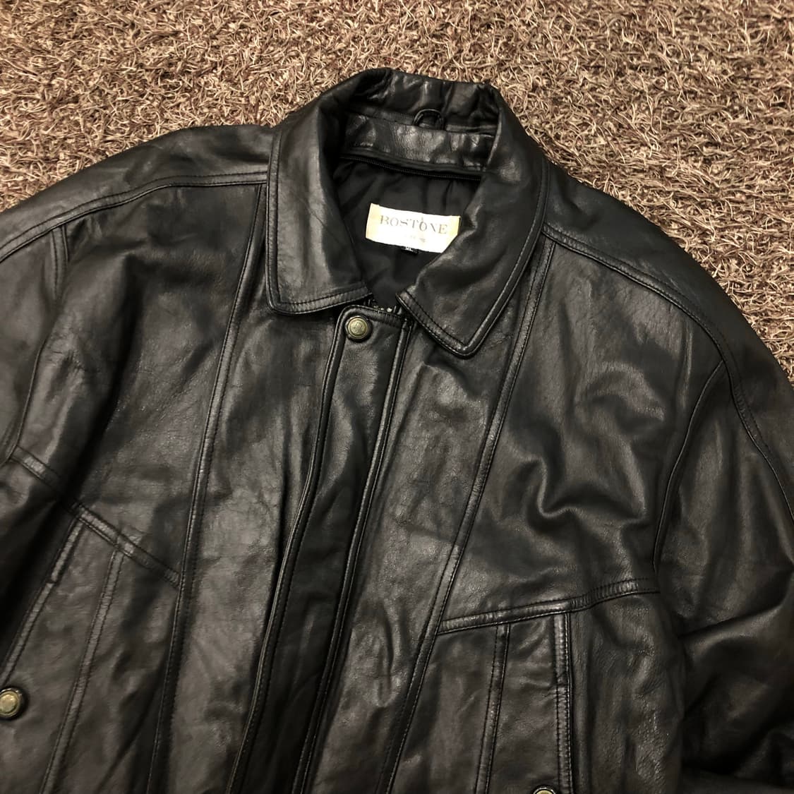 빈티지 양가죽 봄버 레더 가죽 자켓 상품이미지2