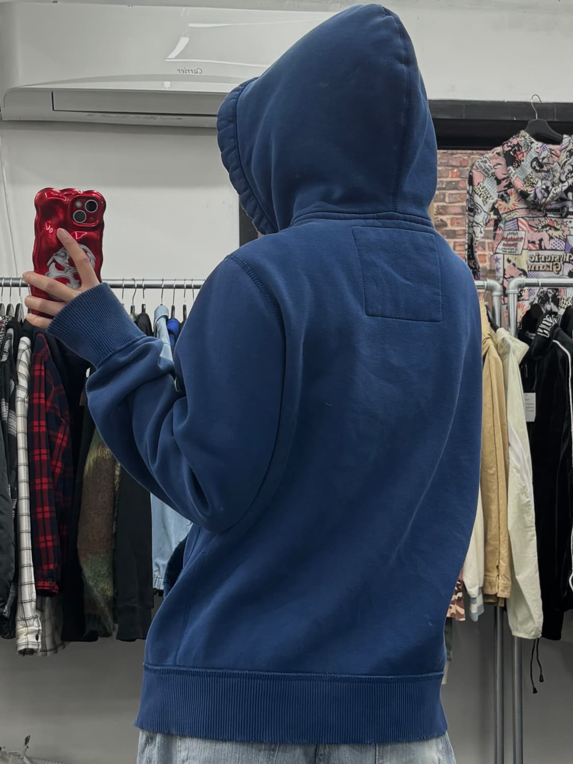 아베크롬비 블루 후드집업 상품이미지5