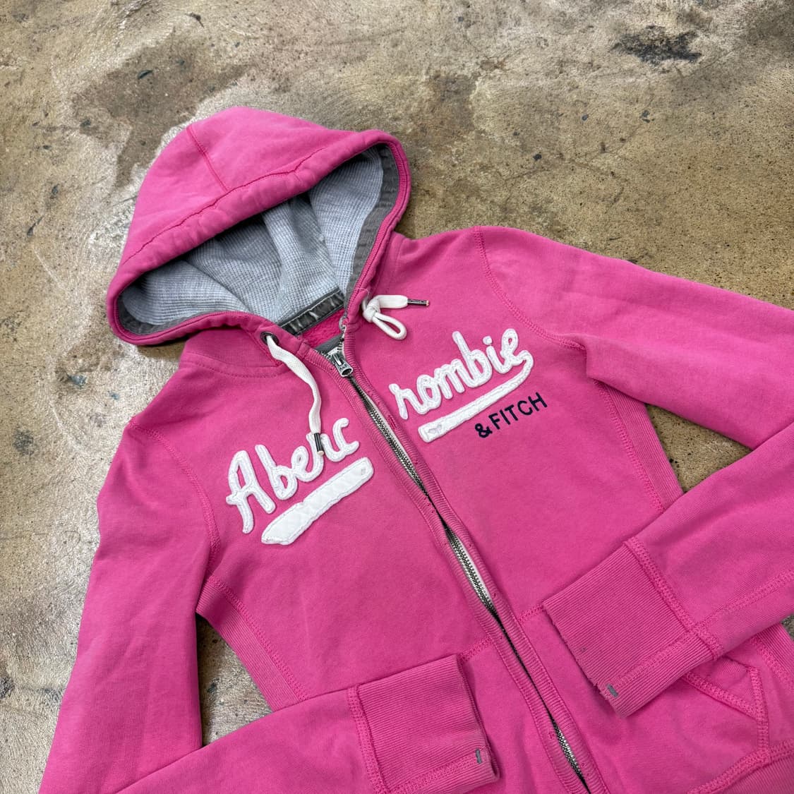 아베크롬비 핑크 딱붙 후드집업  상품이미지1