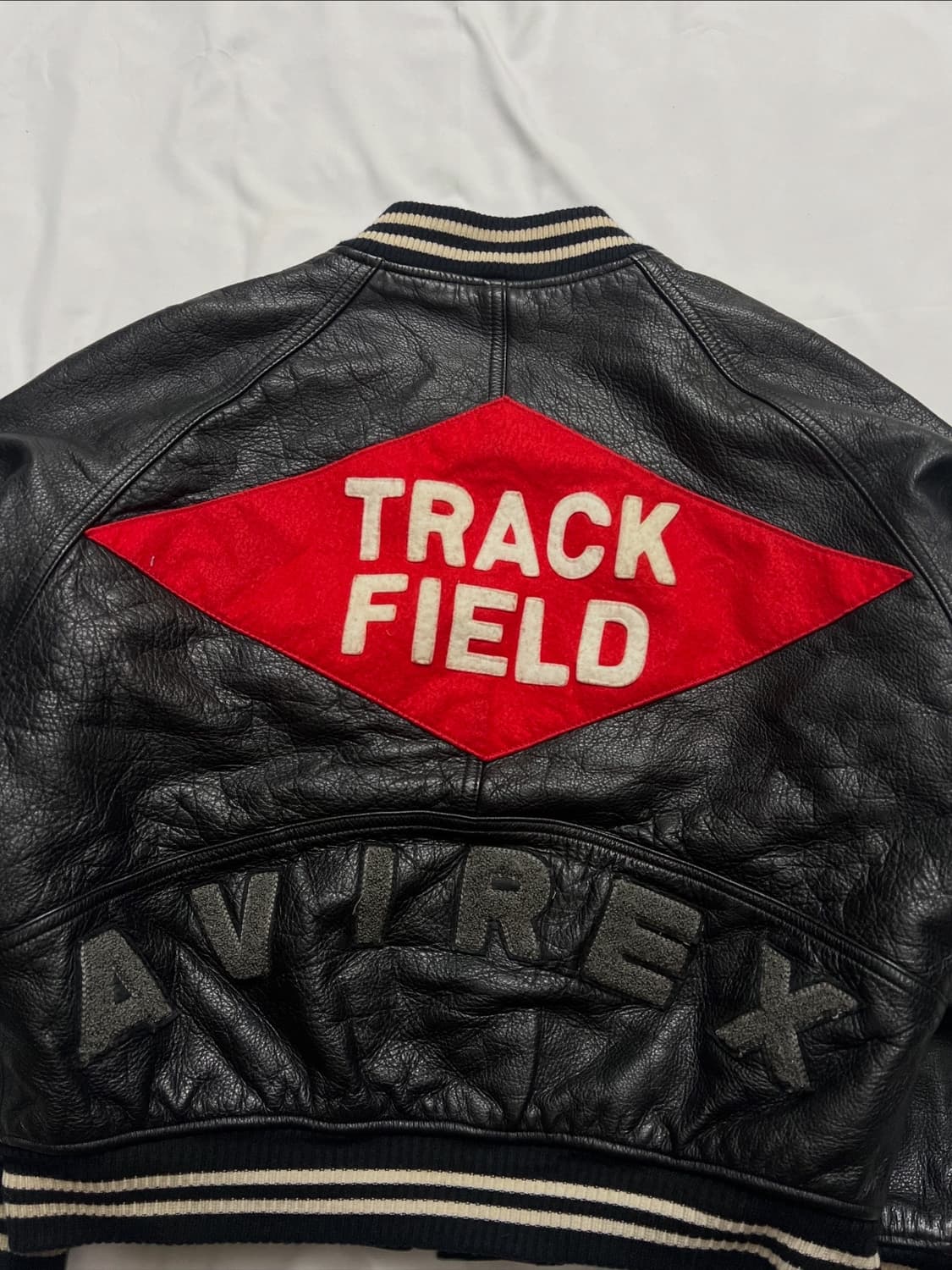 아비렉스 트랙필드 바시티자켓 가죽자켓 상품이미지8