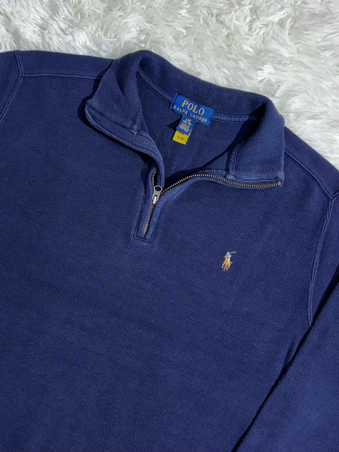 폴로 랄프로렌 QR 포니 반집업 니트  상품이미지4