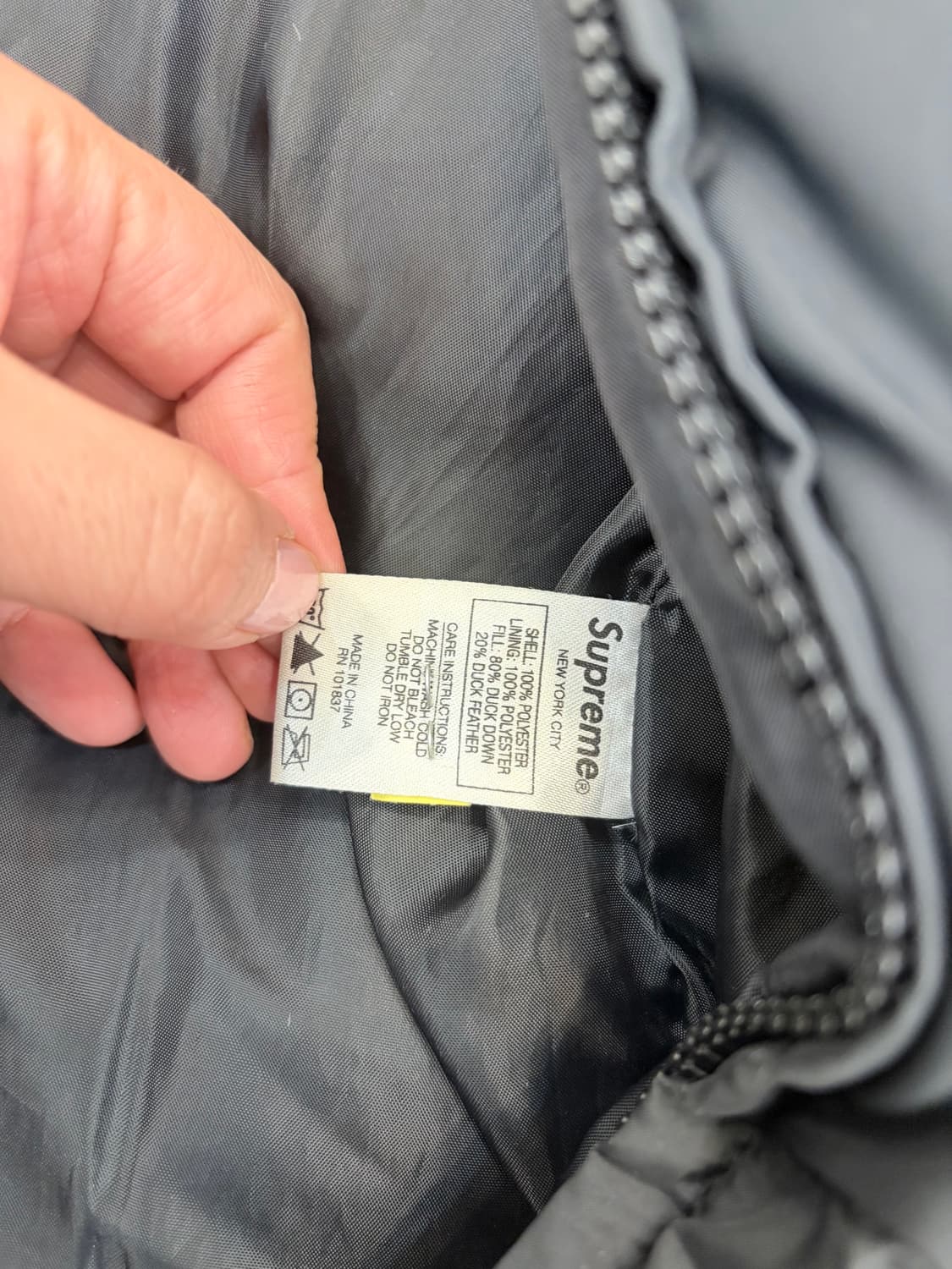 슈프림 패널 다운 패딩 L 상품이미지6