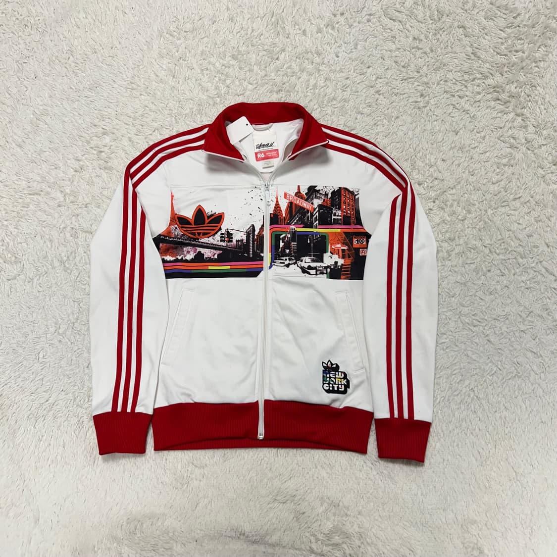 Adidas Manhattan Red & White Jersey 상품이미지5