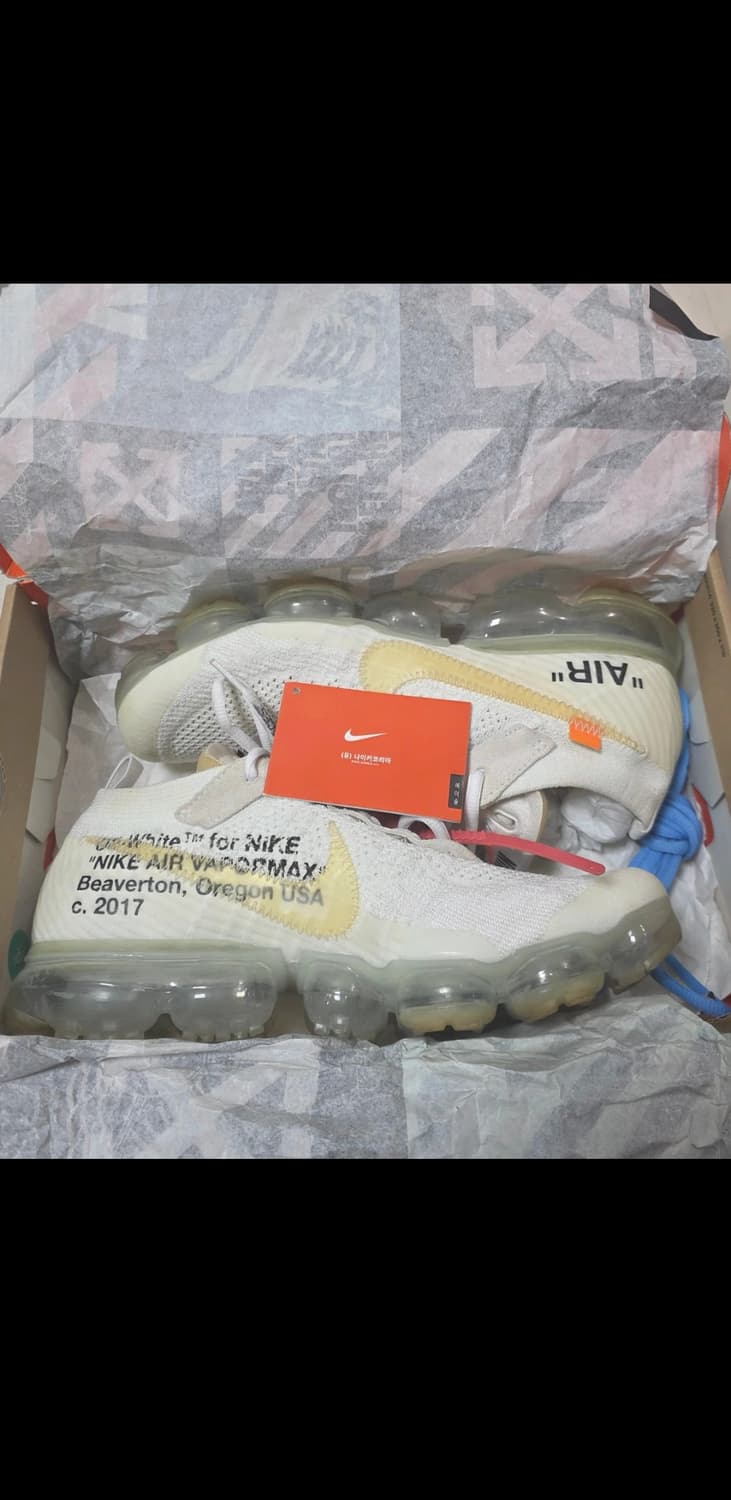 나이키x오프화이트 에어 베이퍼맥스 V2 화이트 [275] 상품이미지6