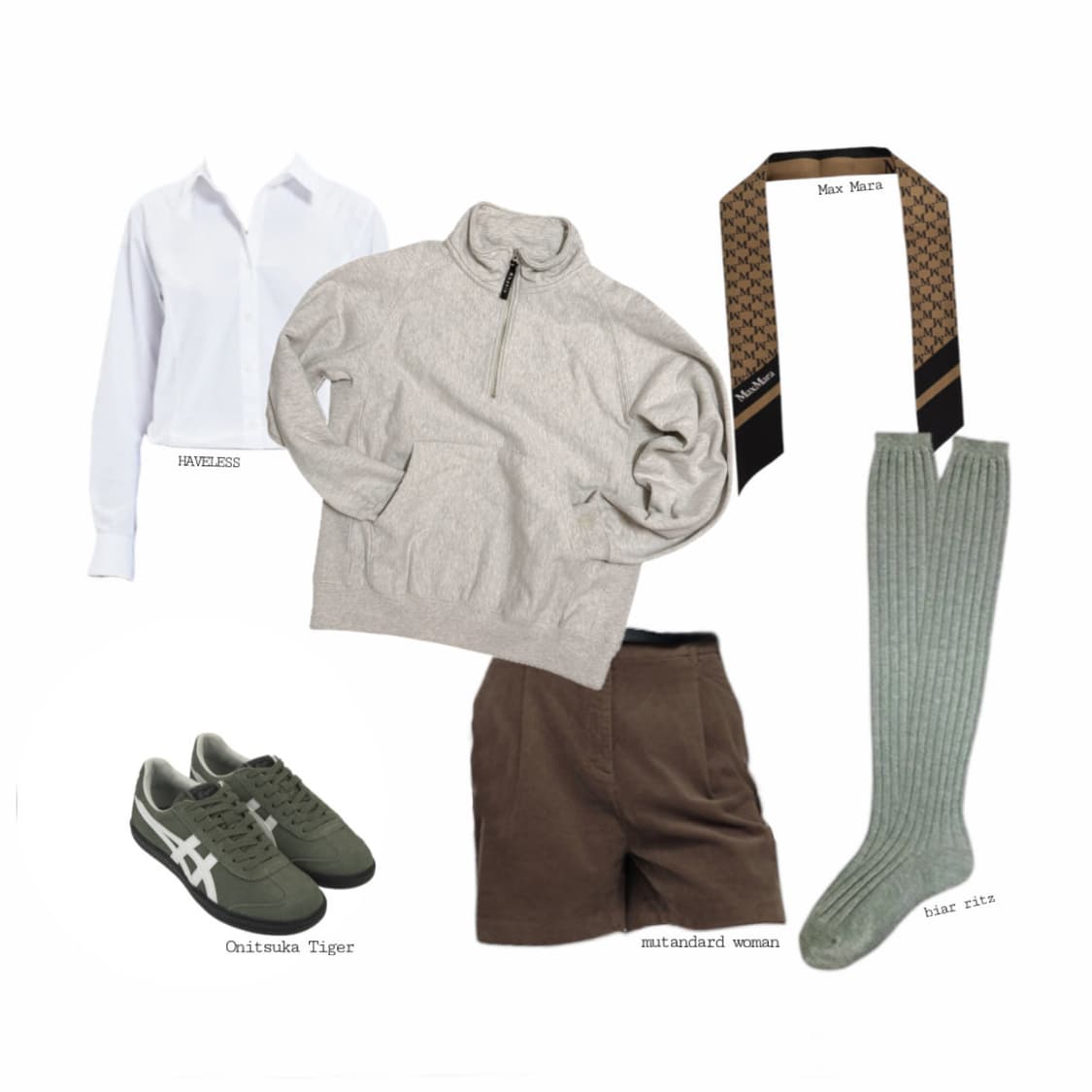 Khakis 헤비웨이트 스웻 하프집업 상품이미지2