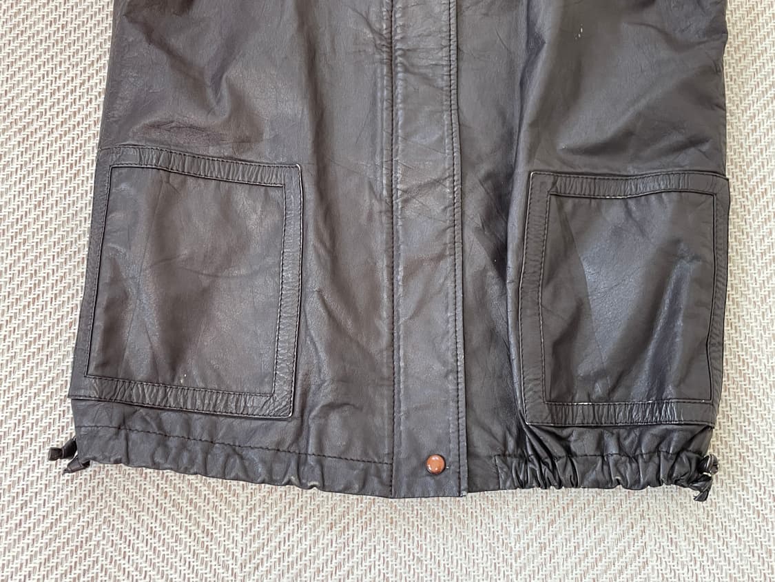 빈티지 REGINA 양가죽 레더 베스트  J03922 상품이미지2