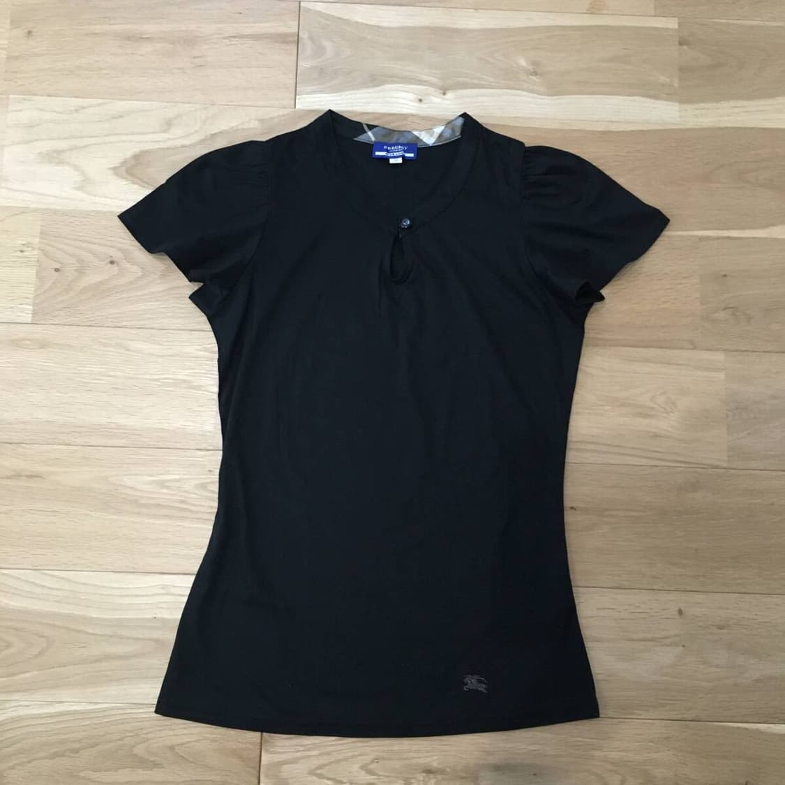버버리 블루 라벨 쇼트 슬리브 탑 블랙 38 상품이미지1