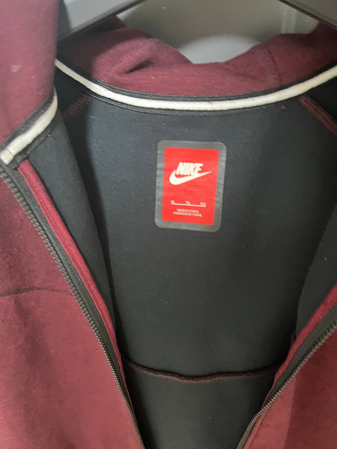 나이키 테크플리스 마룬 레드 xl 상품이미지5