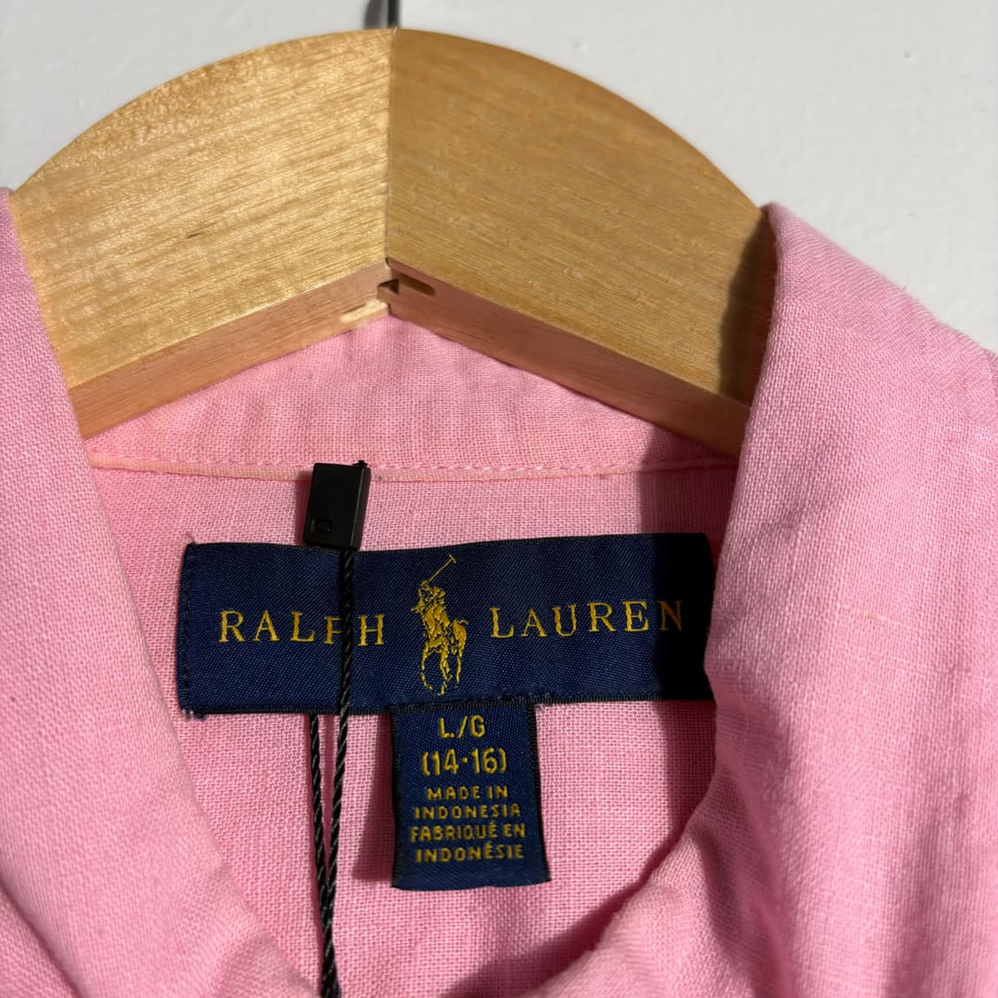 폴로 랄프로렌 린넨 핑크 버튼다운 셔츠 (무료배송) 상품이미지4