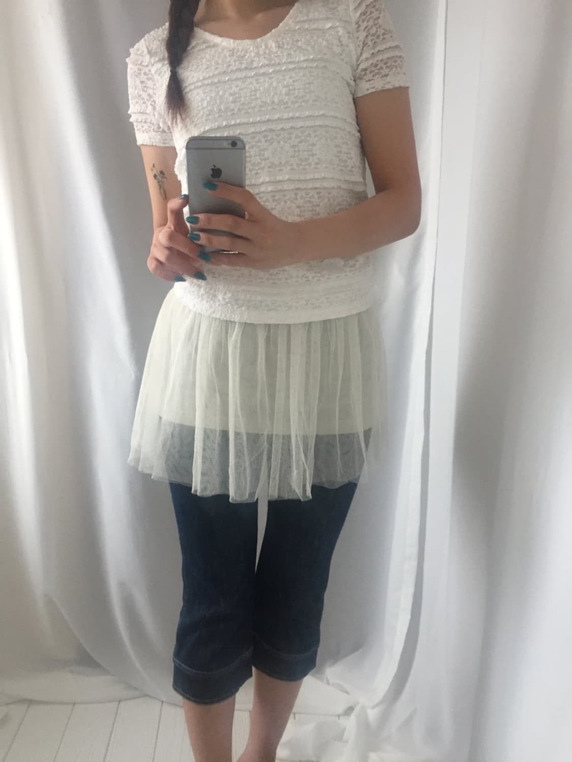 686. pure white lace T 상품이미지5