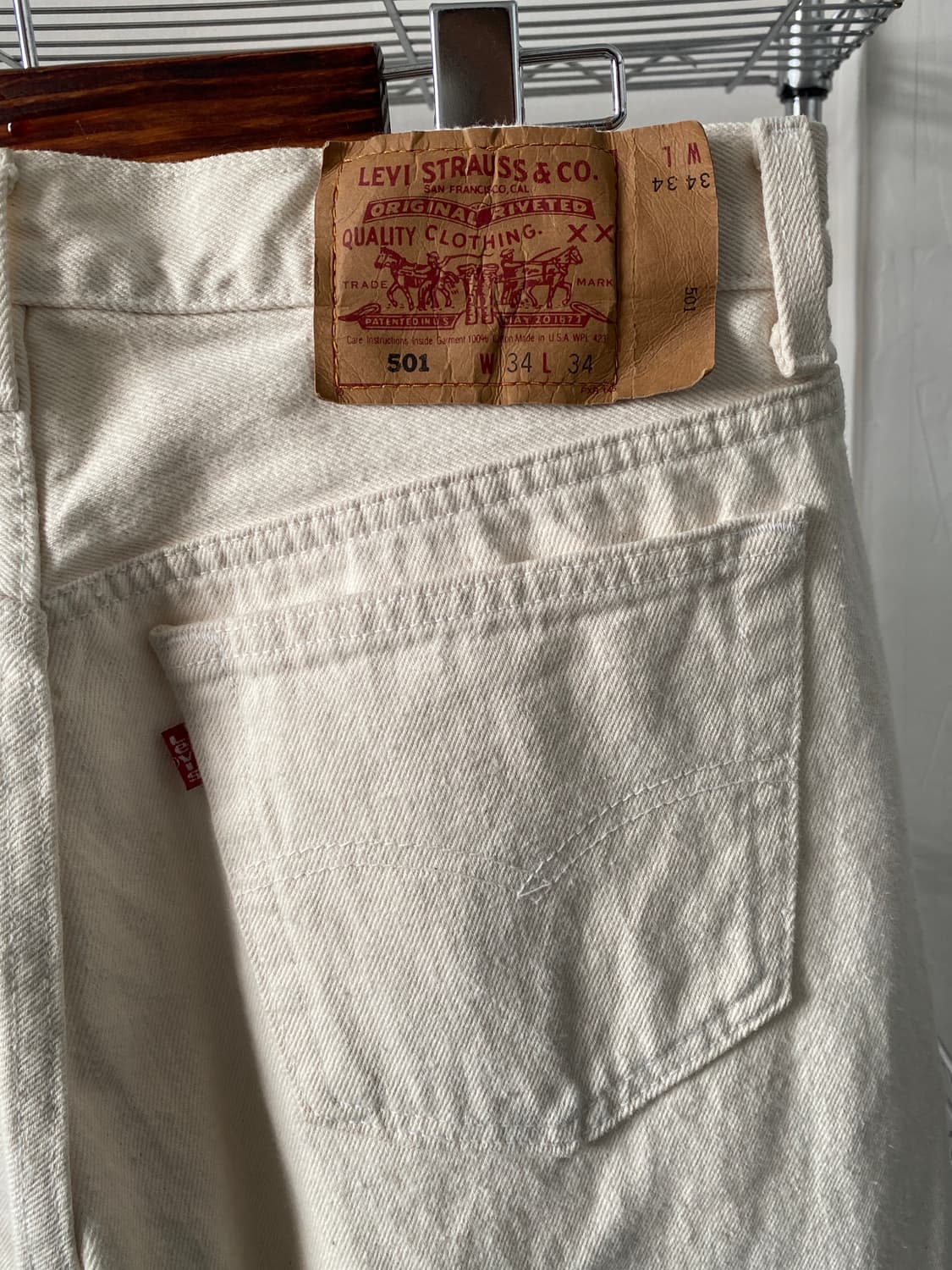 리바이스 501 아이보리 (34) AB1805 상품이미지4