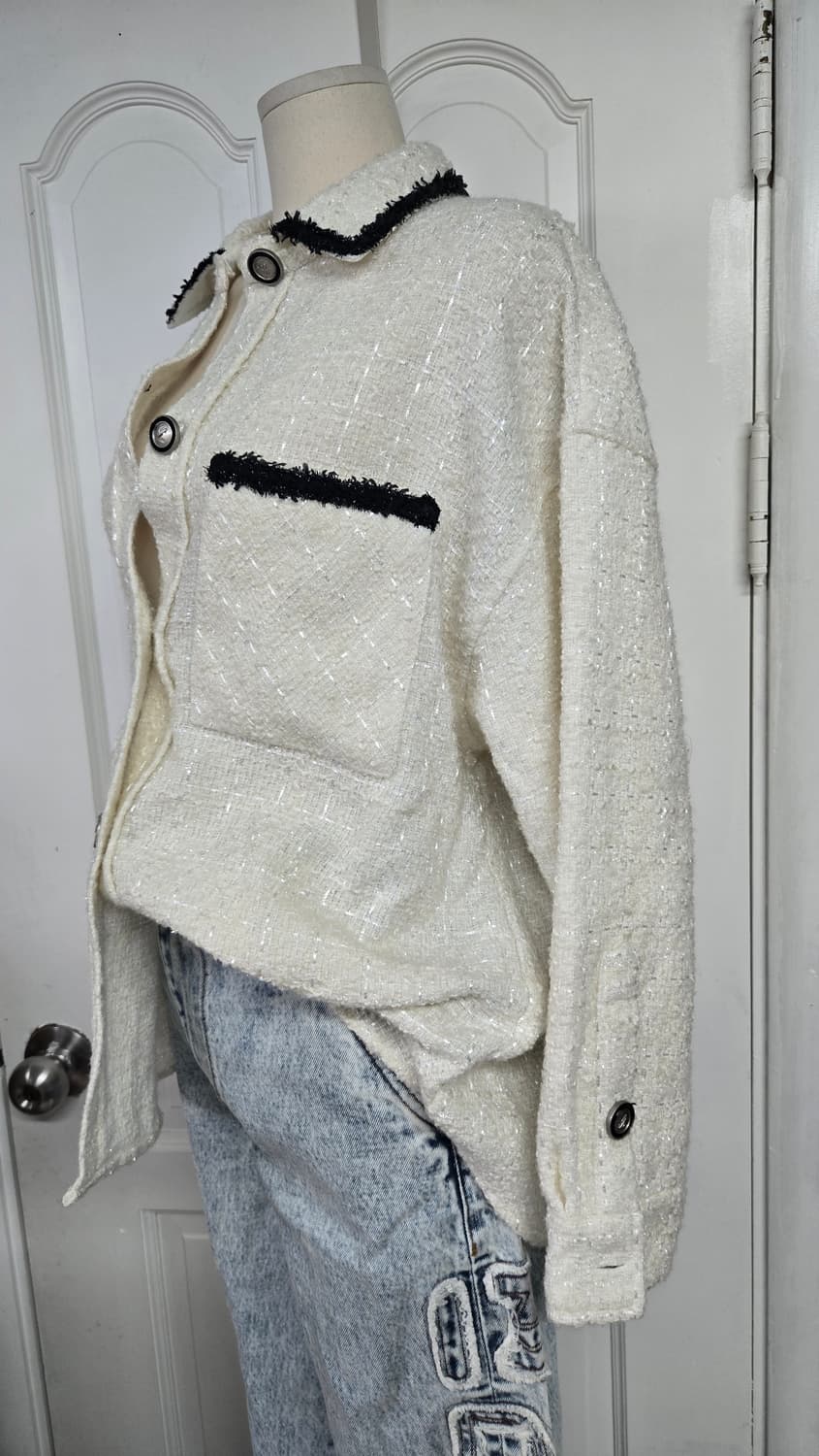 13DE MARZO 트위드 셔츠 데님팬츠 상품이미지2