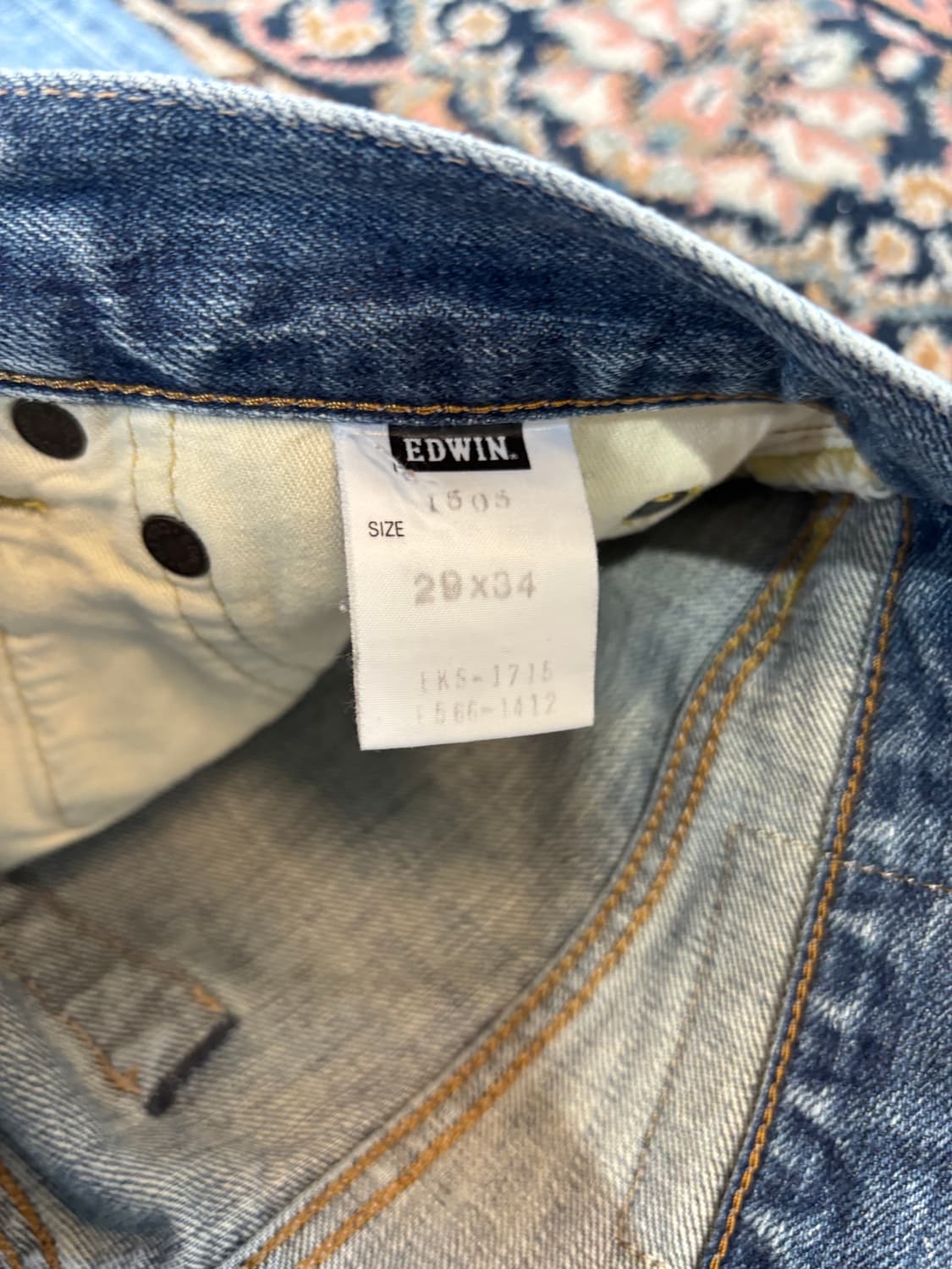 Edwin505 셀비지 데님 japan made 상품이미지6