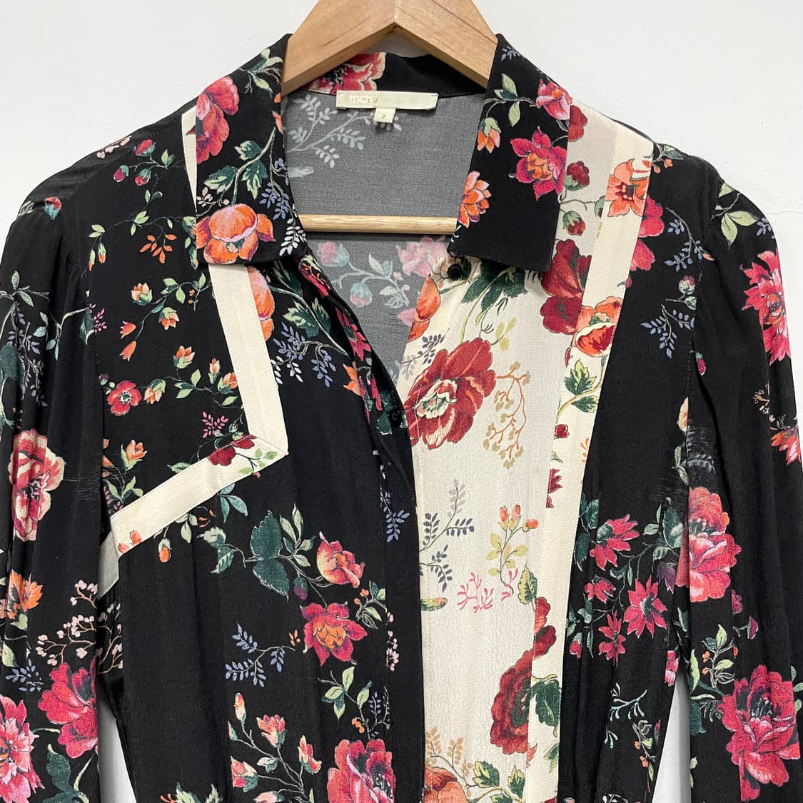 [2]마쥬 maje 꽃무늬 셔츠 원피스 상품이미지6