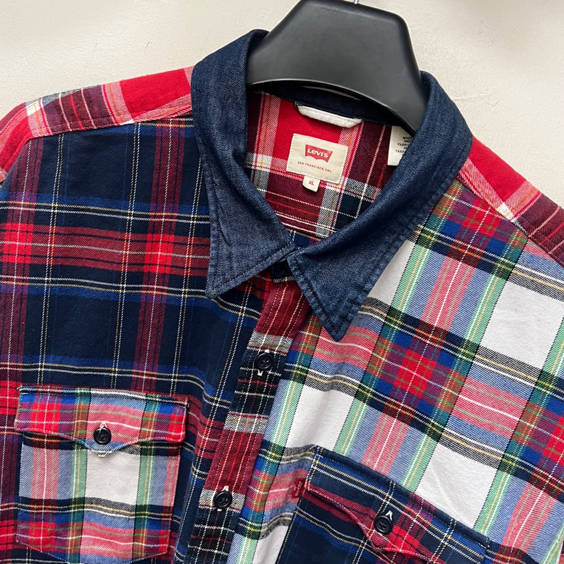 리바이스 멀티 체크 모던 웨스턴 셔츠 남방 XL 상품이미지3