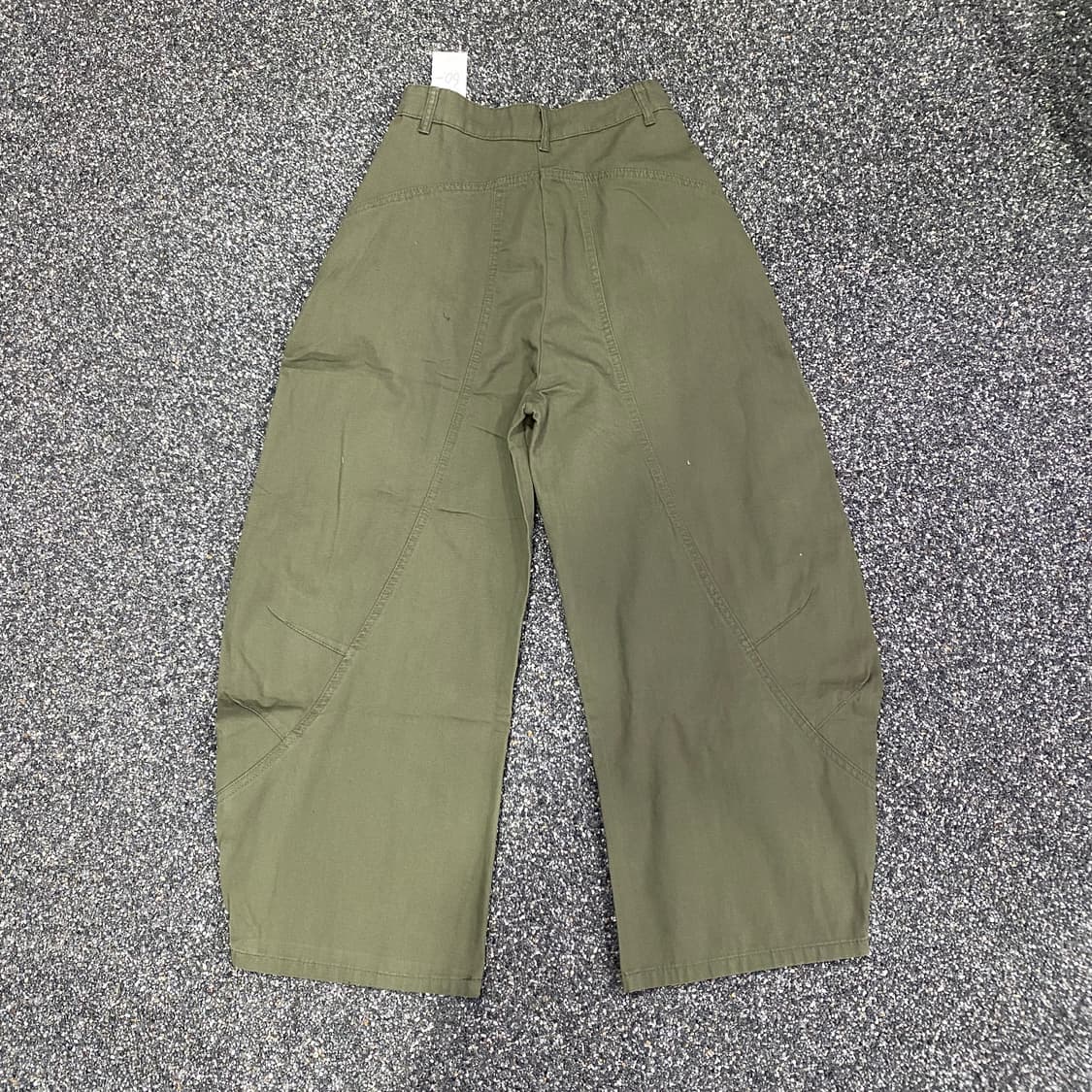 빈티지 커브드핏 카키 와이드 벌룬 팬츠 B3612 상품이미지4