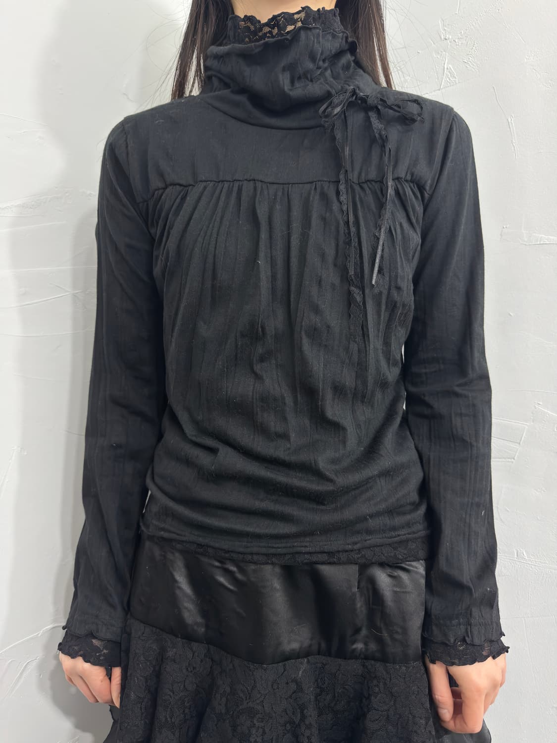 sorridere lace detail longsleeve 상품이미지1