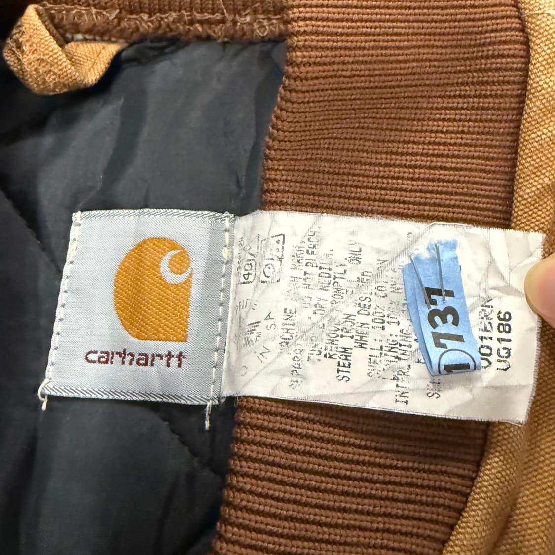[정품] 칼하트 브라운 퀼팅 베스트 조끼 c1 상품이미지4