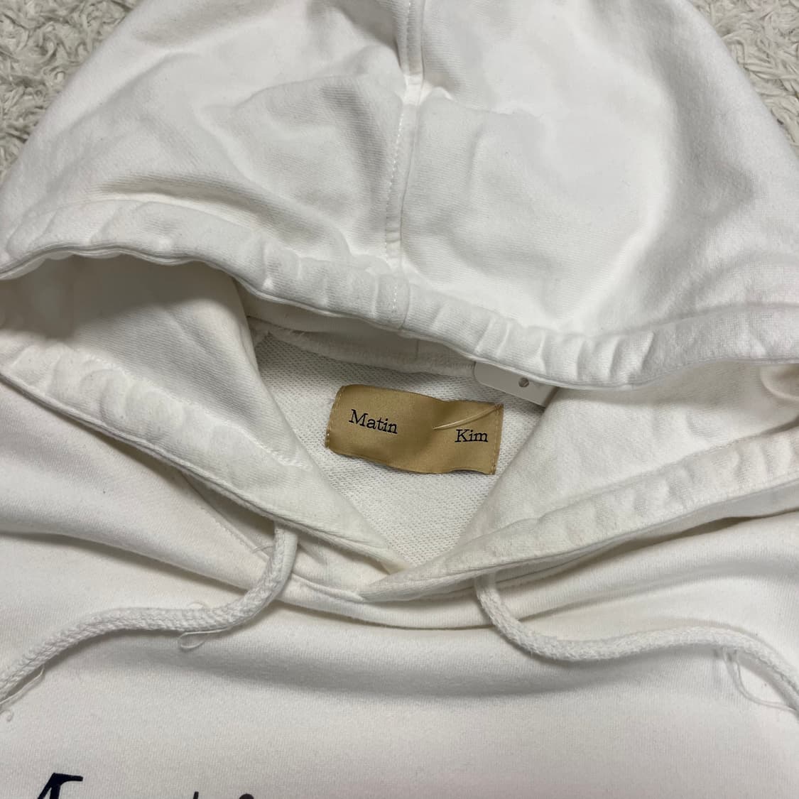 Matin Kim white hoodie  상품이미지6