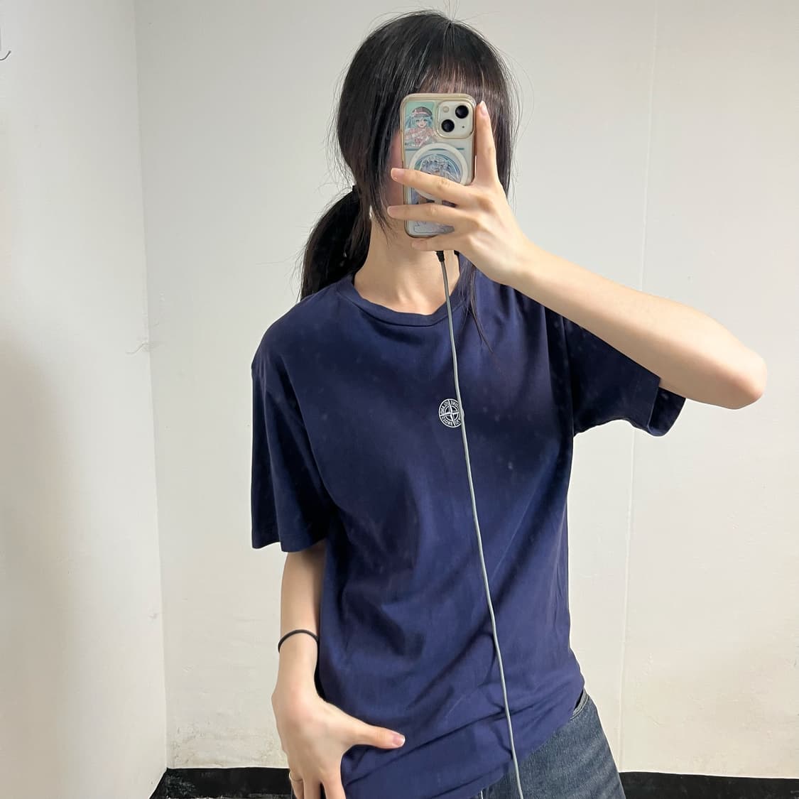  Stone Island Navy T-Shirt 상품이미지2