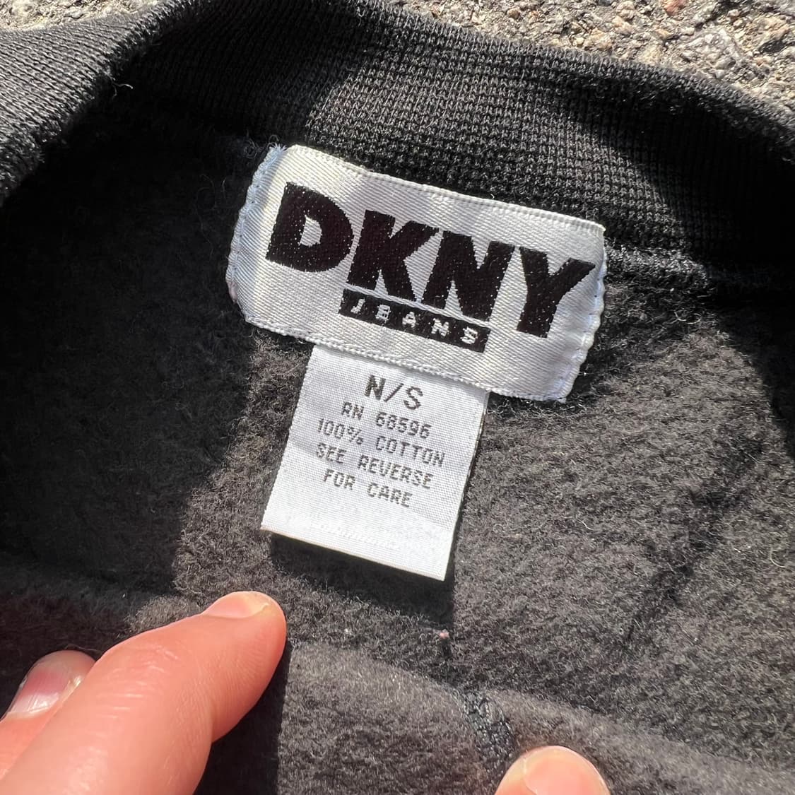 90’s DKNY 투톤 스웻셔츠 상품이미지7