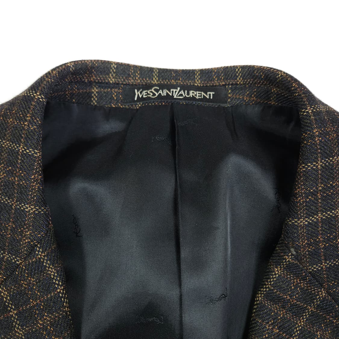 YSL 입생로랑 체크 미니멀 블레이저  상품이미지3