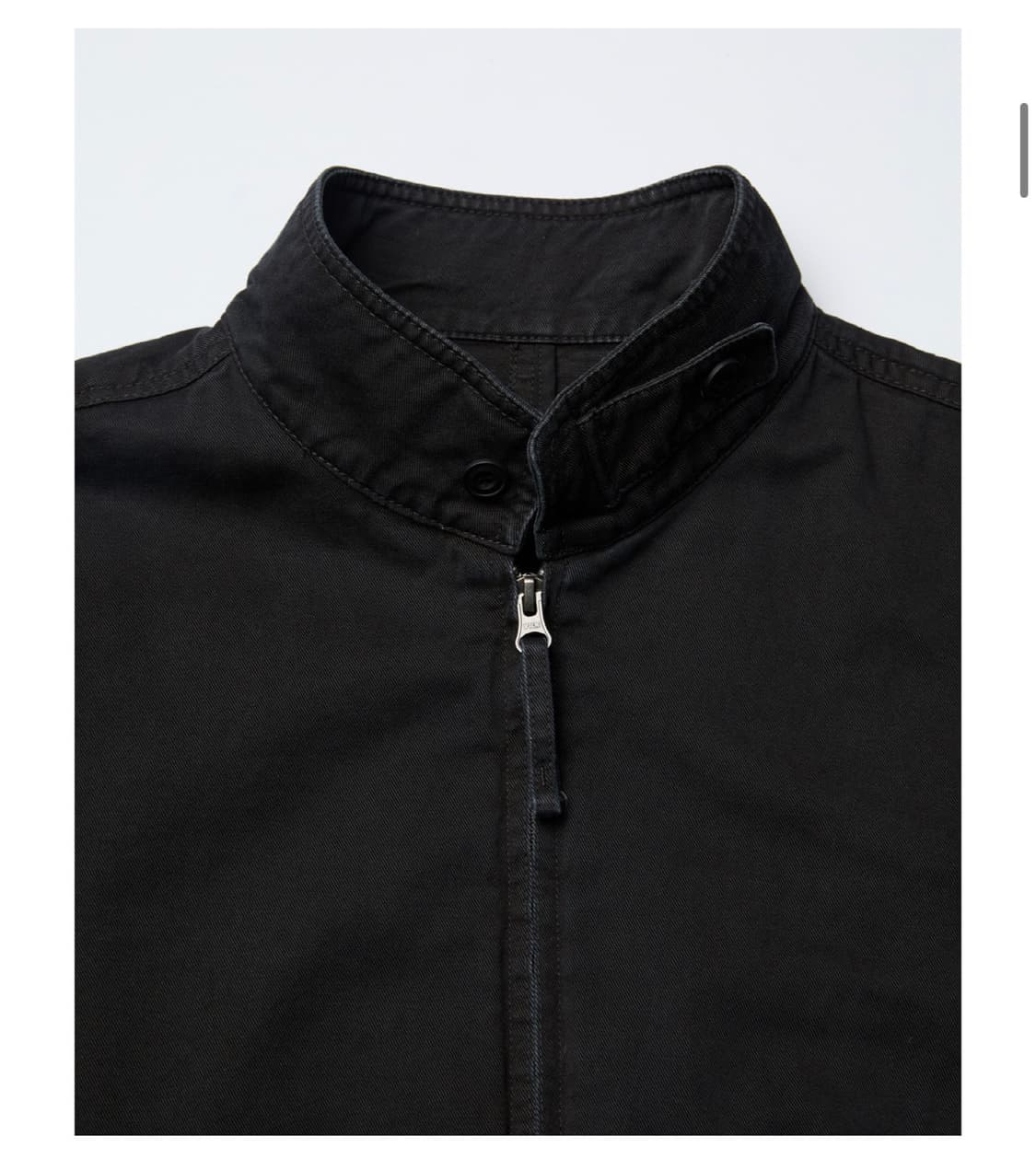 [M] 쿠어 카치온 워시드 트리밍 카라 점퍼 워시드블랙 상품이미지2