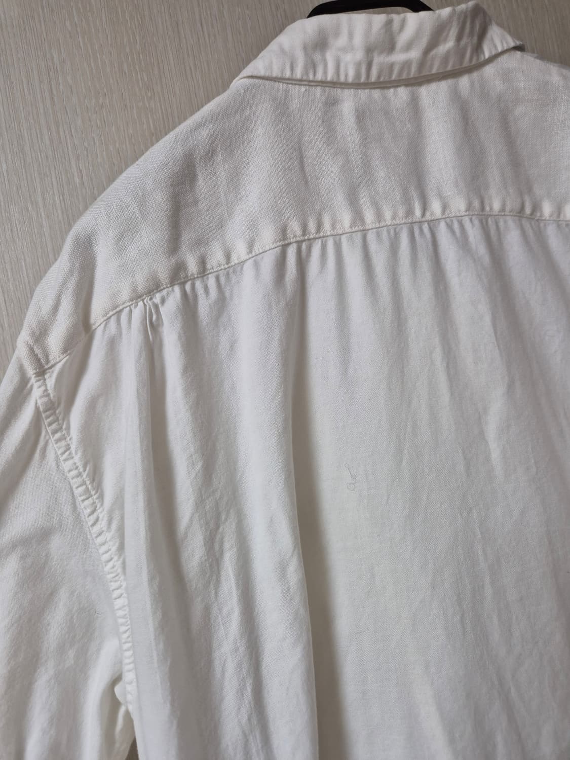 (정품) 캐피탈 패치워크 린넨 셔츠 남방 화이트 3 ( XL) 상품이미지3